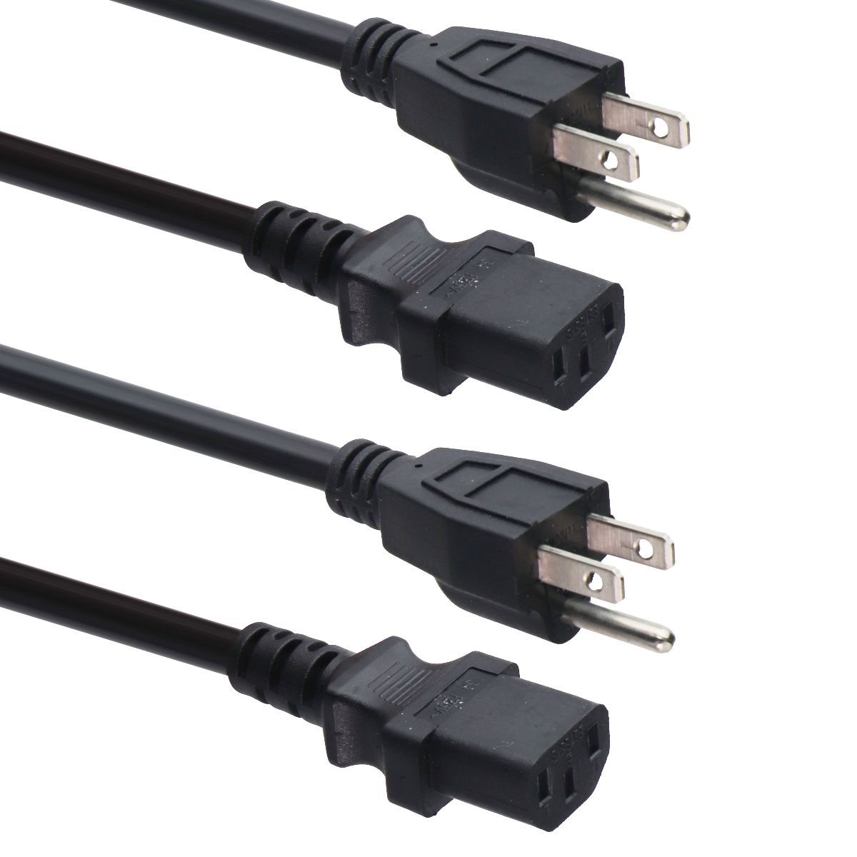 Cable Matters AWG Computer AC Power Cord - NEMA 5-15P to IEC C13 - 10 Feet (2Pk) Multipurpose Batteries & Power - Multipurpose AC to DC Adapters Cable Matters - Simple Cell Bulk Wholesale Pricing - USA Seller