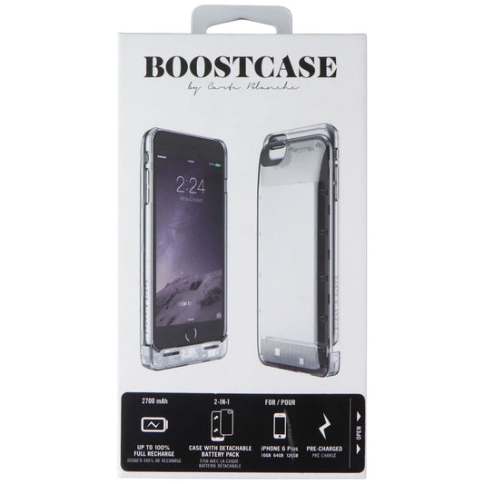 BoostCase X Carte Blanche Power Case for Apple iPhone 6 Plus - Clear/Silver Cell Phone - Cases, Covers & Skins Carte Blanche - Simple Cell Bulk Wholesale Pricing - USA Seller