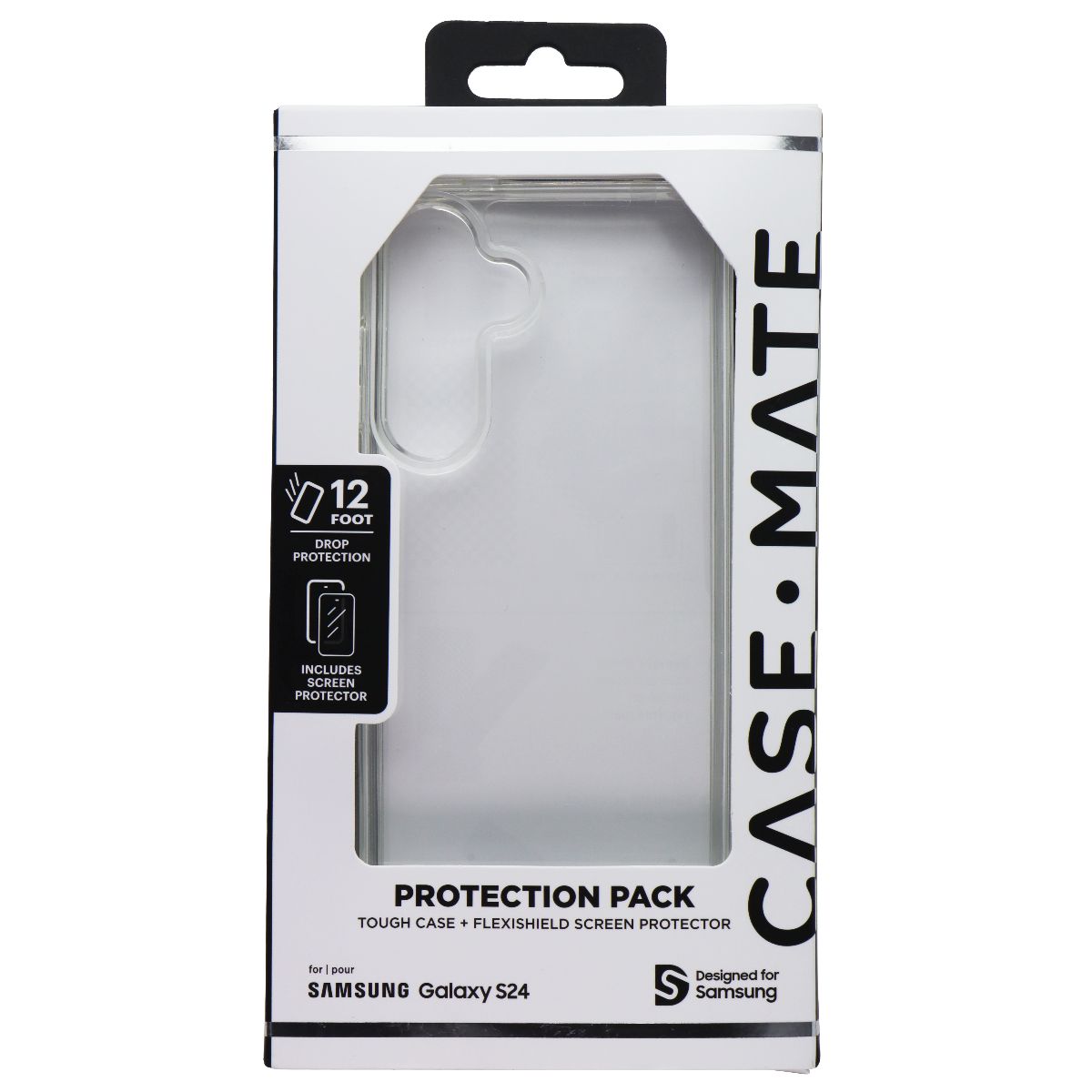 Case-Mate Protection Pack Case & Screen Protector for Galaxy S24 - Clear Cell Phone - Cases, Covers & Skins Case-Mate - Simple Cell Bulk Wholesale Pricing - USA Seller