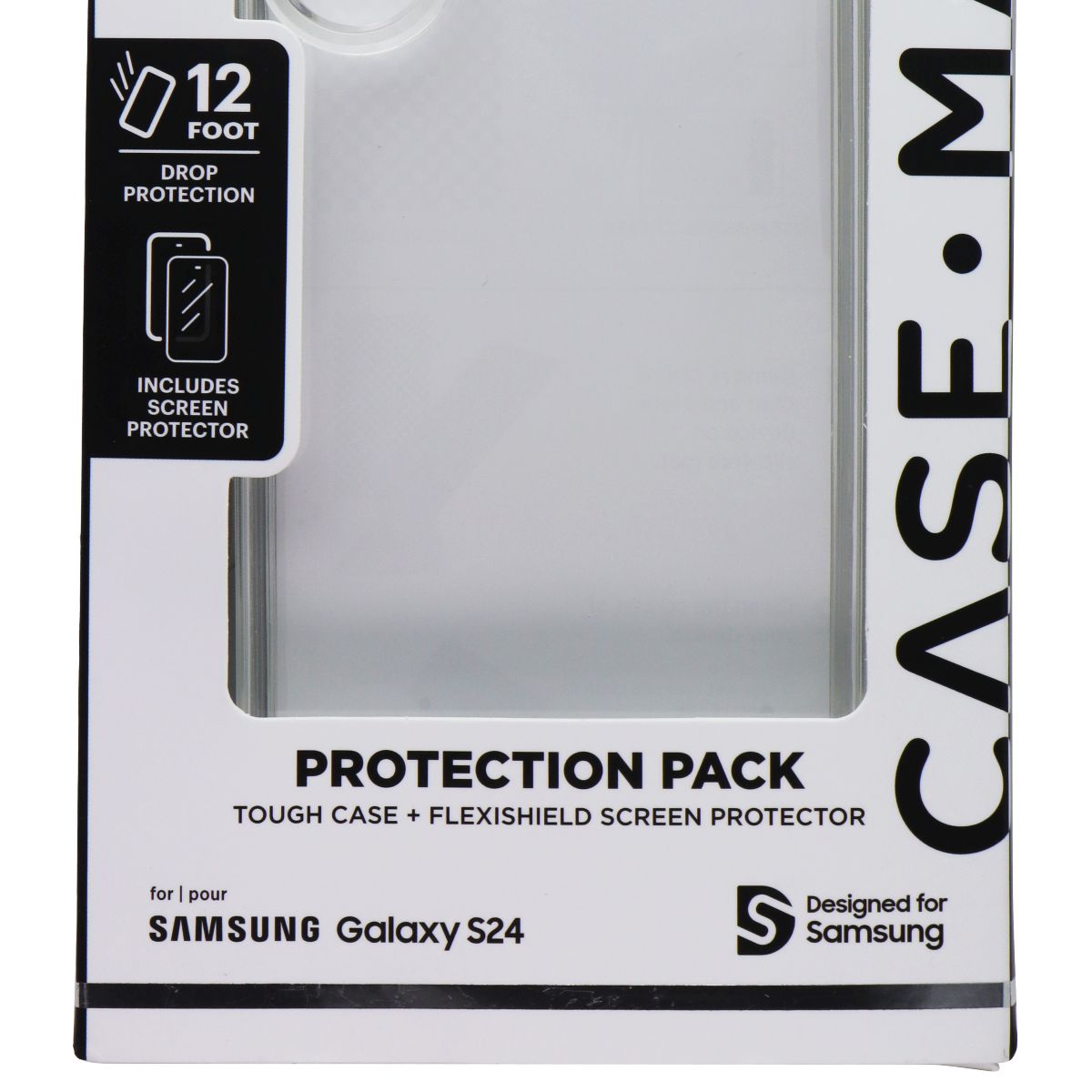 Case-Mate Protection Pack Case & Screen Protector for Galaxy S24 - Clear Cell Phone - Cases, Covers & Skins Case-Mate - Simple Cell Bulk Wholesale Pricing - USA Seller