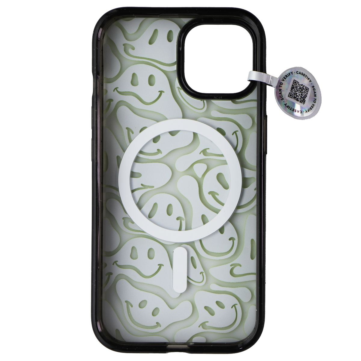 Casetify Impact Series Case for MagSafe for Apple iPhone 15 - Acid Smiles Green