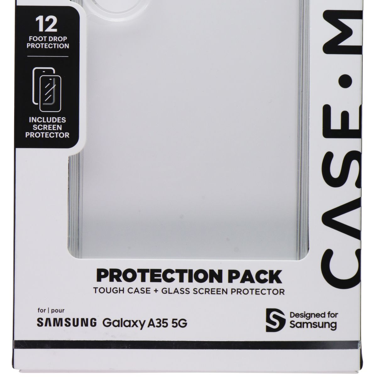 Case-Mate Protection Pack Case & Screen Protector for Galaxy A35 5G - Clear Cell Phone - Cases, Covers & Skins Case-Mate - Simple Cell Bulk Wholesale Pricing - USA Seller