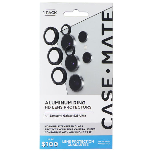 Case-Mate Aluminum Ring HD Lens Protectors for Samsung Galaxy S25 Ultra - Black
