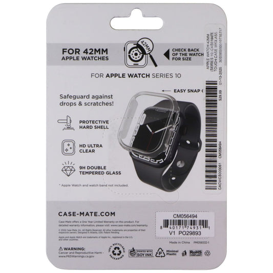 Case-Mate Tough Watch Case with Screen for Apple Watch Series 10 (42mm) - Clear Smart Watch Accessories - Smart Watch Cases Case-Mate - Simple Cell Bulk Wholesale Pricing - USA Seller
