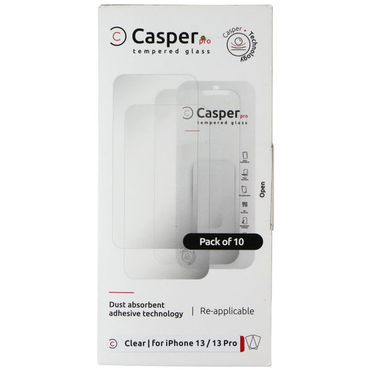 Casper Pro Tempered Glass for Apple iPhone 14/13 Pro/13 (10 Pack) - Clear Cell Phone - Screen Protectors Casper    - Simple Cell Bulk Wholesale Pricing - USA Seller