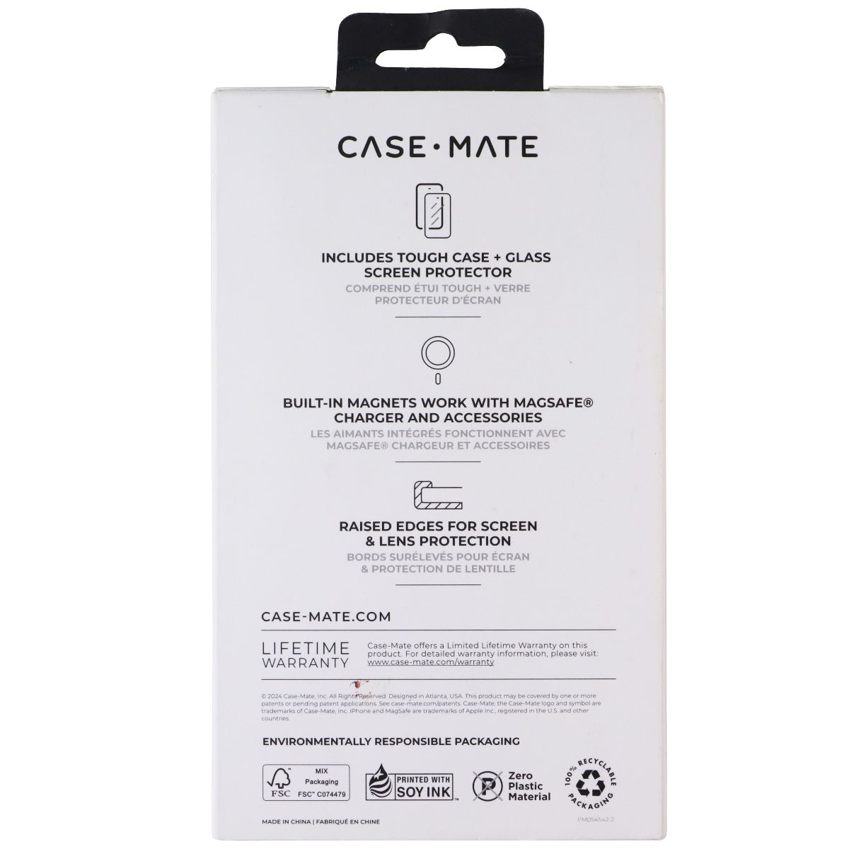Case-Mate Tough Case & Screen Protector Bundle Pack for Apple iPhone 16 - Clear
