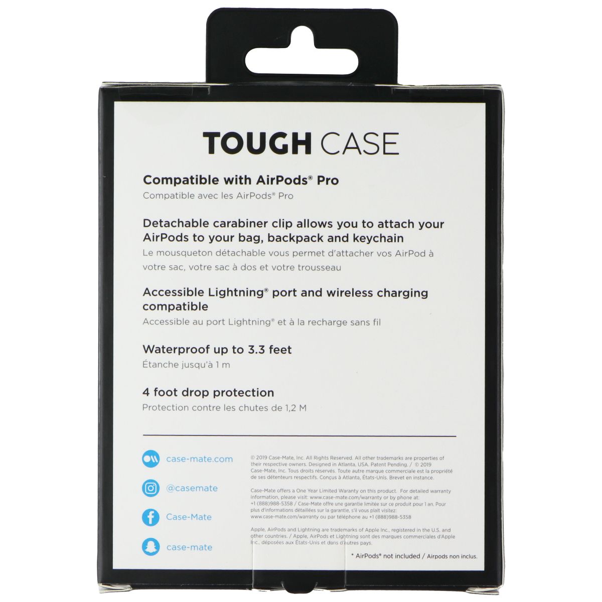 Case-Mate Tough Case for Apple AirPods Pro - Blue iPod, Audio Player Accessories - Other Portable Audio Accs Case-Mate - Simple Cell Bulk Wholesale Pricing - USA Seller