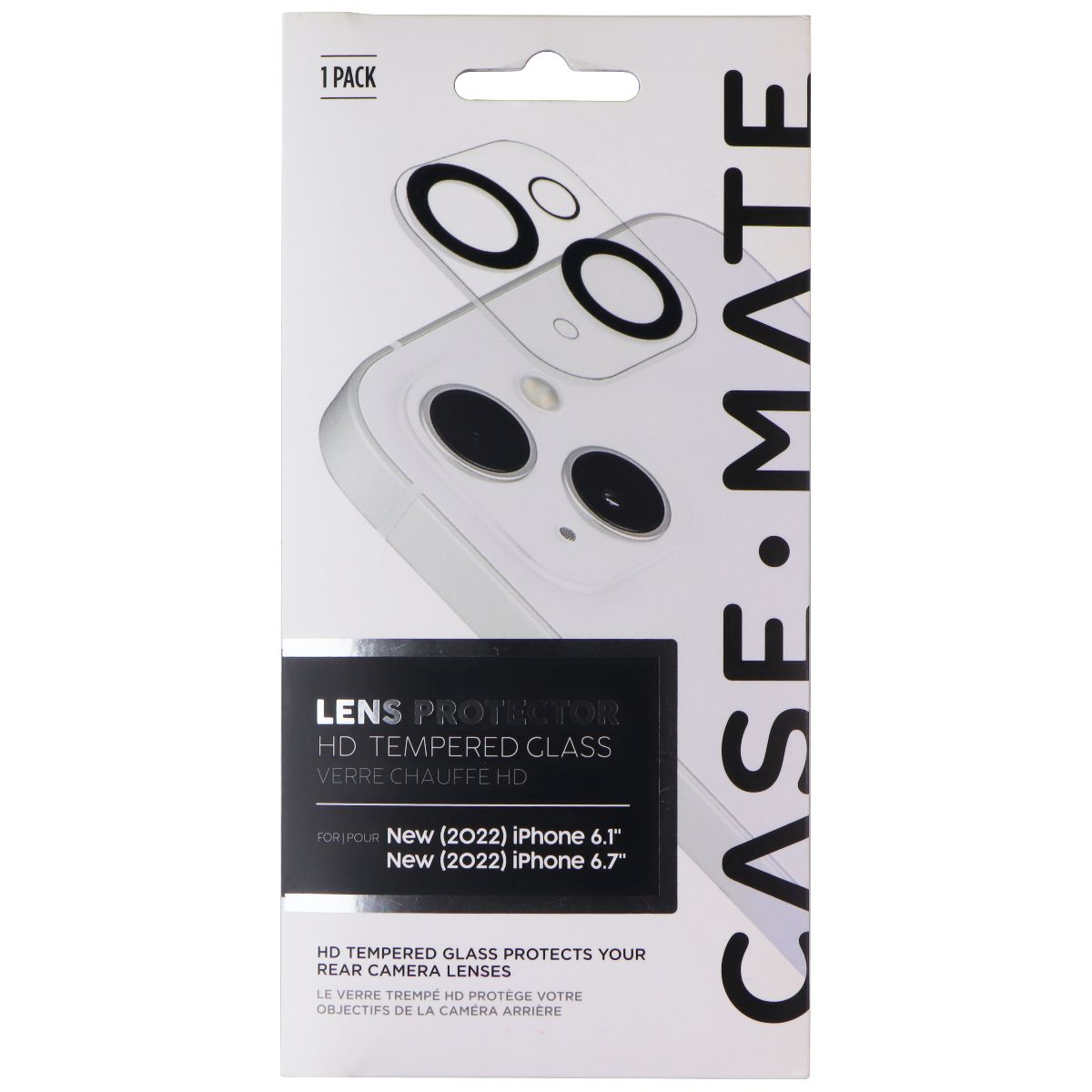 Case-Mate Lens Protector HD Tempered Glass for iPhone 14 / 14 Plus Cell Phone - Screen Protectors Case-Mate - Simple Cell Bulk Wholesale Pricing - USA Seller