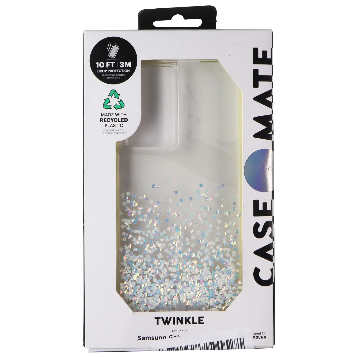 Case-Mate Twinkle Ombre Case for Samsung Galaxy S22 Ultra - Stardust Half Cell Phone - Cases, Covers & Skins Case-Mate - Simple Cell Bulk Wholesale Pricing - USA Seller