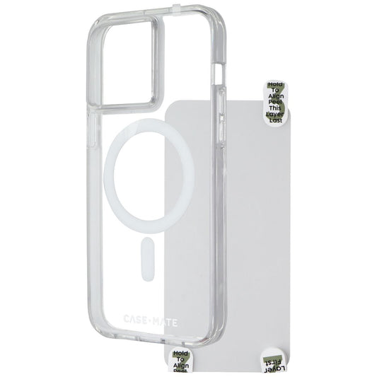 Case-Mate Tough Case for MagSafe + Glass Pack for iPhone 15 Pro Max - Clear Cell Phone - Cases, Covers & Skins Case-Mate    - Simple Cell Bulk Wholesale Pricing - USA Seller
