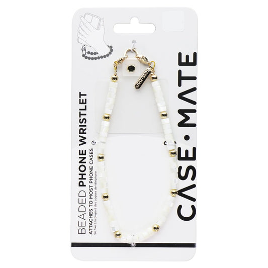 Case-Mate Detachable Beaded Phone Wristlet for Smartphone Cases - Alpine Snow Cell Phone - Straps & Charms Case-Mate - Simple Cell Bulk Wholesale Pricing - USA Seller