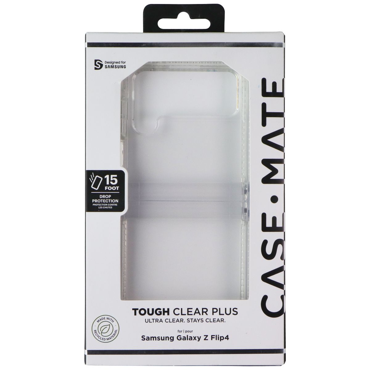 Case-Mate Tough Clear Plus Series Case for Samsung Galaxy Z Flip4 - Clear Cell Phone - Cases, Covers & Skins Case-Mate - Simple Cell Bulk Wholesale Pricing - USA Seller