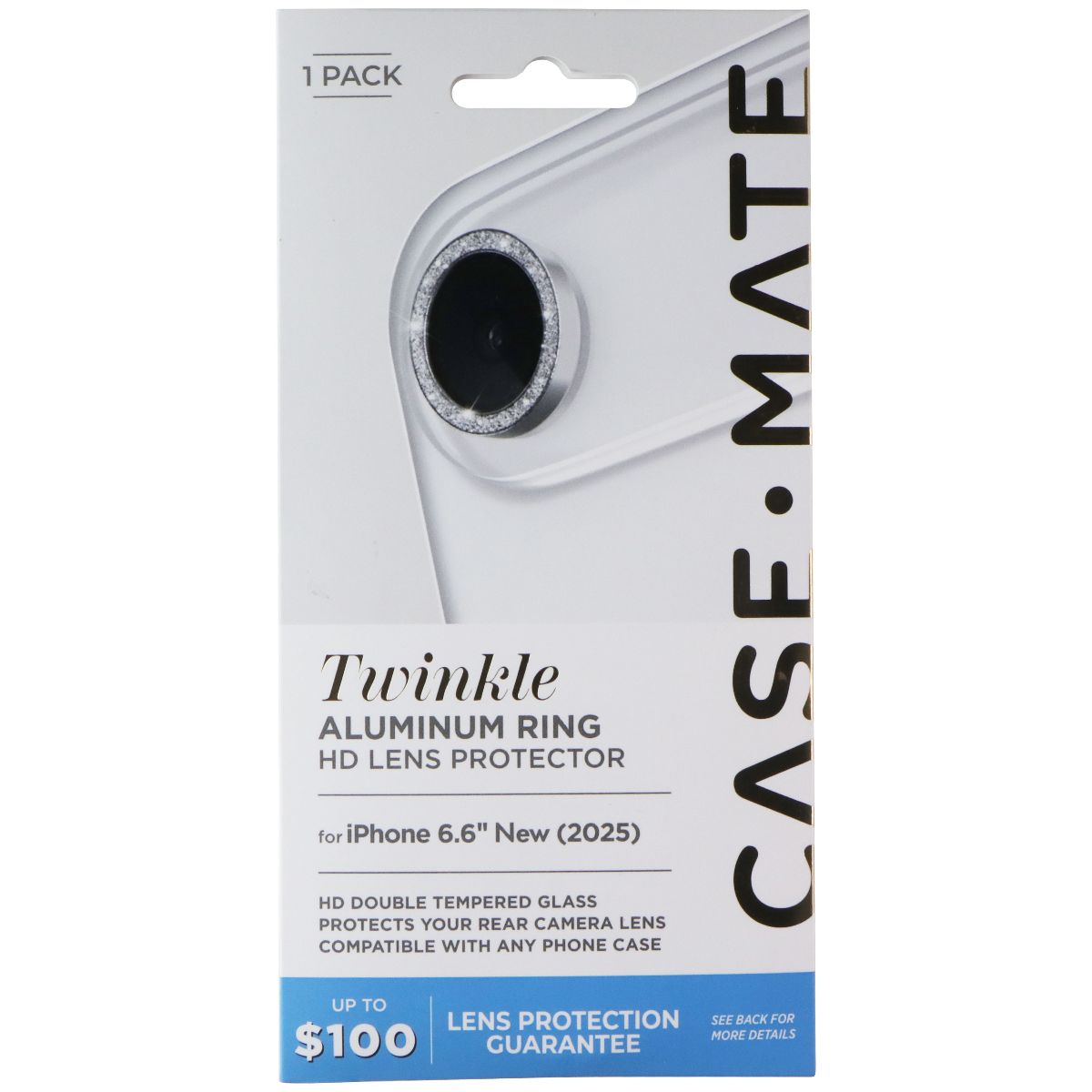 Case-Mate Aluminum Ring HD Lens Protector for Apple iPhone 17 Air - Twinkle Cell Phone - Screen Protectors Case-Mate - Simple Cell Bulk Wholesale Pricing - USA Seller