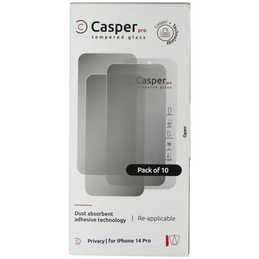 Casper Pro Tempered Glass 10 Pack for Apple iPhone 14 Pro - Privacy Cell Phone - Screen Protectors Casper    - Simple Cell Bulk Wholesale Pricing - USA Seller
