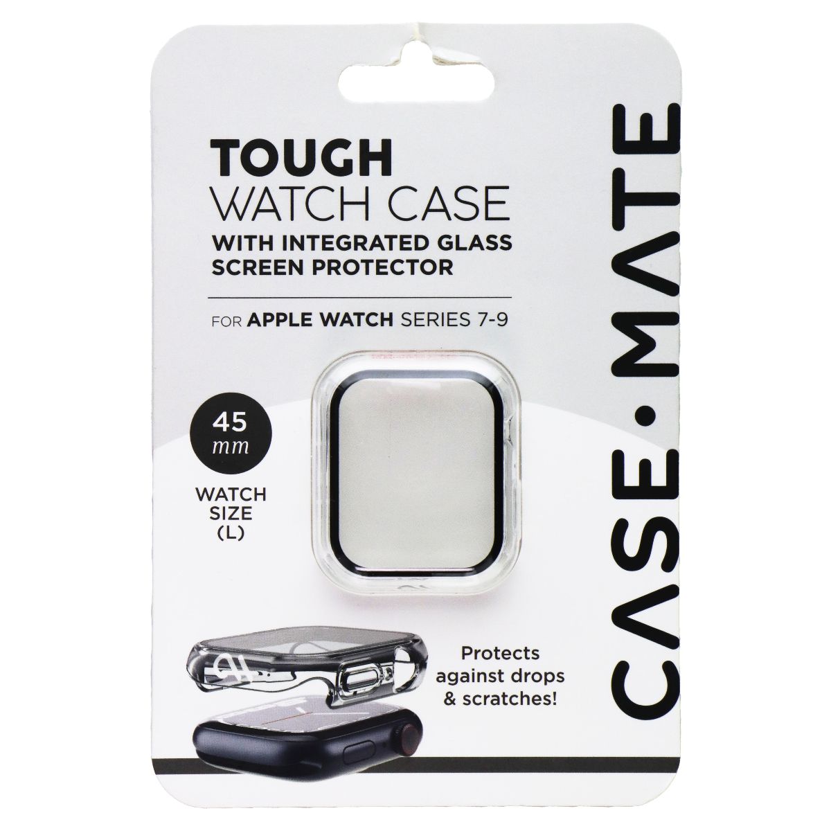Case-Mate Tough Watch Case for 45mm Apple Watch Series 7-9 (Clear) Smart Watch Accessories - Smart Watch Cases Case-Mate - Simple Cell Bulk Wholesale Pricing - USA Seller