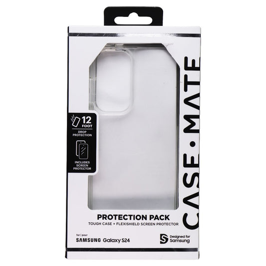 Case-Mate Protection Pack Case & Screen Protector for Samsung Galaxy S24 - Clear Cell Phone - Cases, Covers & Skins Case-Mate - Simple Cell Bulk Wholesale Pricing - USA Seller