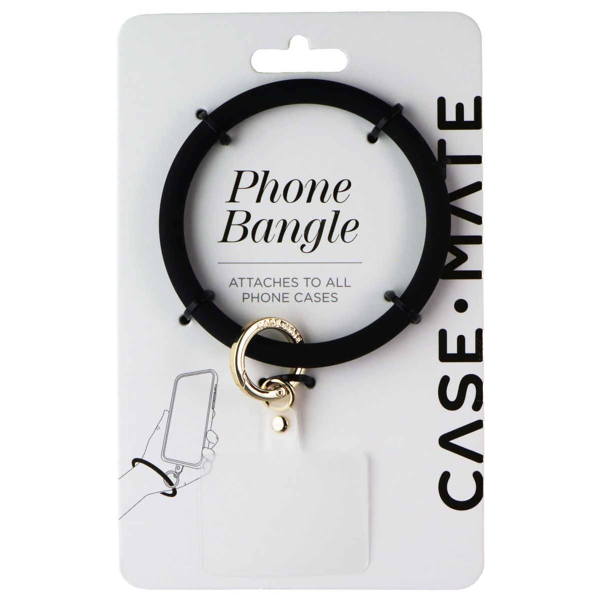 Case-Mate Universal Phone Bangle Bracelet for Phone Cases - Black Cell Phone - Other Accessories Case-Mate - Simple Cell Bulk Wholesale Pricing - USA Seller