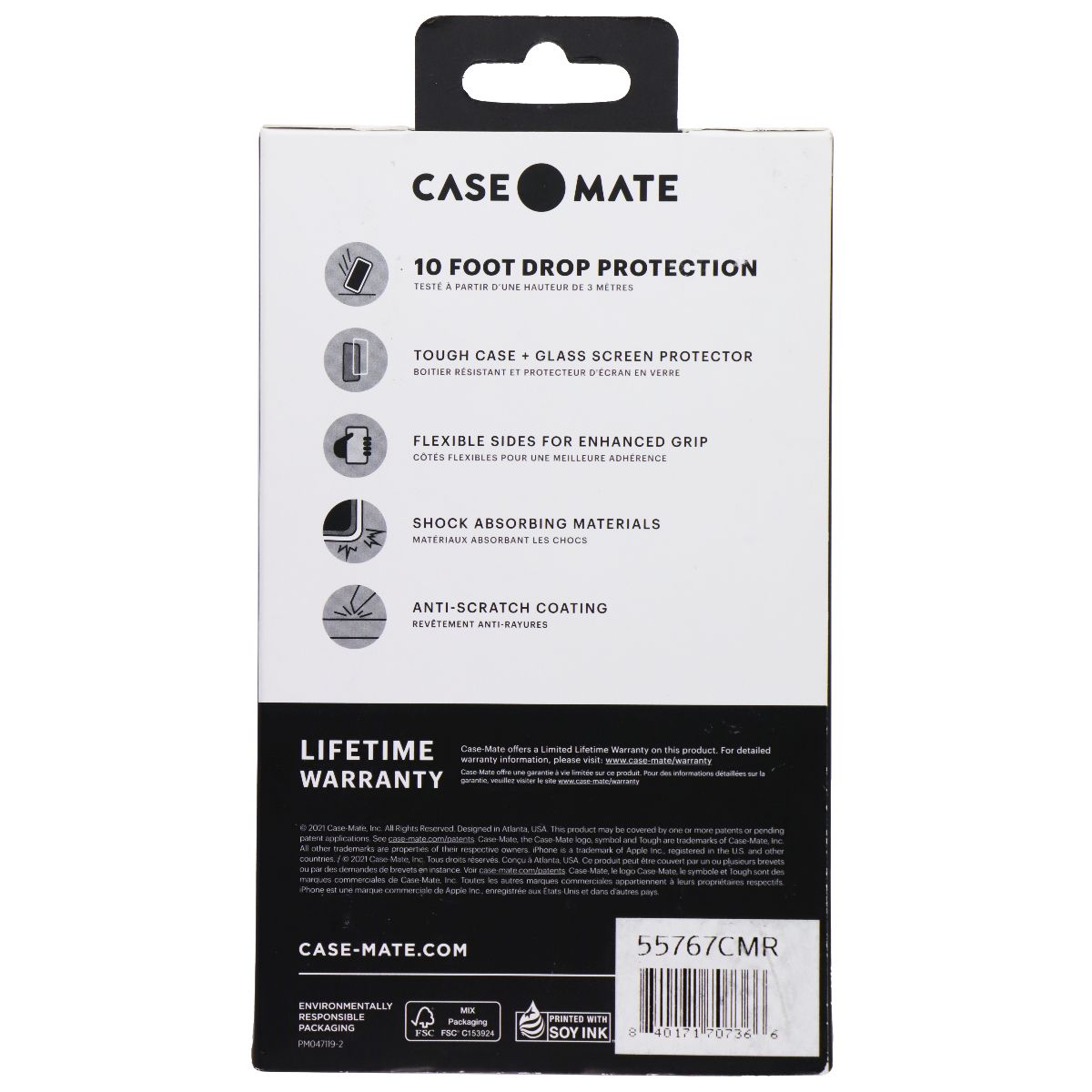 Case-Mate Tough Series Clear Case & Screen Protector for iPhone 13 Mini Cell Phone - Cases, Covers & Skins Case-Mate - Simple Cell Bulk Wholesale Pricing - USA Seller