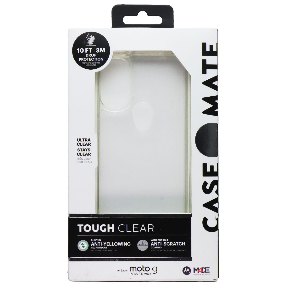 Case-Mate Tough Clear Series Case Motorola Moto G Power (2022) - Clear Cell Phone - Cases, Covers & Skins Case-Mate - Simple Cell Bulk Wholesale Pricing - USA Seller