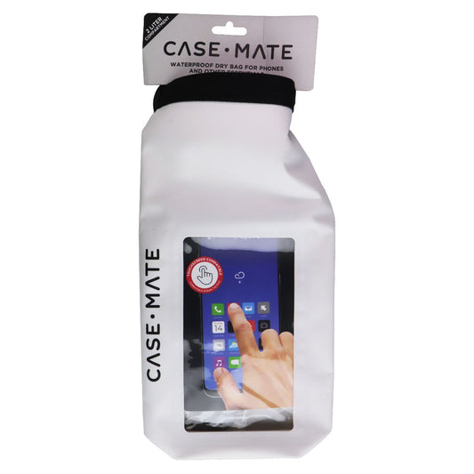 Case-Mate Waterproof Dry Bag for Phones with Detachable Shoulder Strap - White Cell Phone - Other Accessories Case-Mate - Simple Cell Bulk Wholesale Pricing - USA Seller
