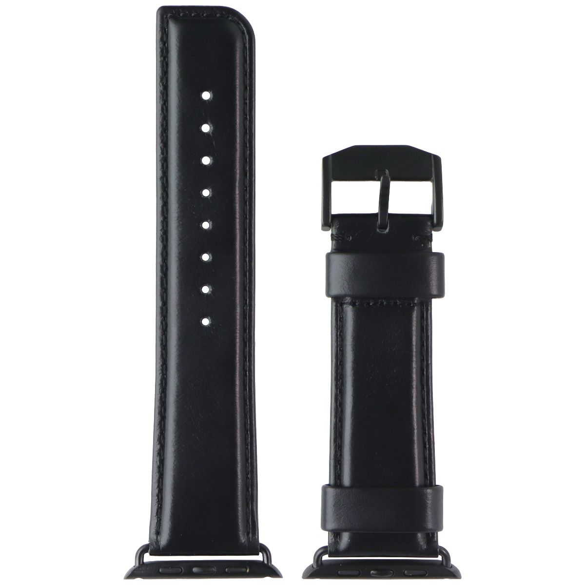 Case-Mate Watch Band for Apple Watch Series 1-10/SE (42mm-49mm) - Black Leather Smart Watch Accessories - Watch Bands Case-Mate - Simple Cell Bulk Wholesale Pricing - USA Seller