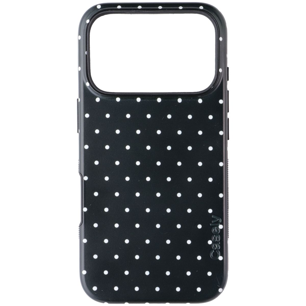 Casely On the Dot Series Bold Flex MagSafe Case for iPhone 17 Pro - Black Polka