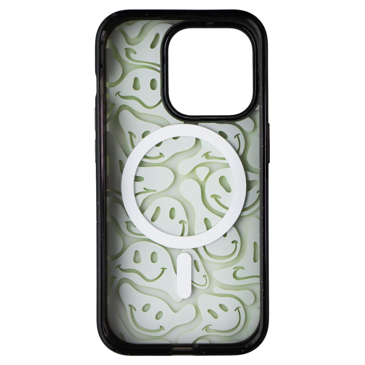 CASETiFY Impact Case for MagSafe for Apple iPhone 15 Pro Acid Smiles Neon Green
