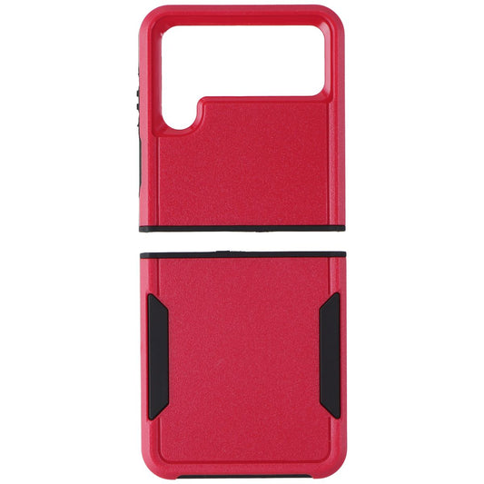 Case Brand Case for Samsung Galaxy Z Flip4 - Red / Black Cell Phone - Cases, Covers & Skins Case - Simple Cell Bulk Wholesale Pricing - USA Seller