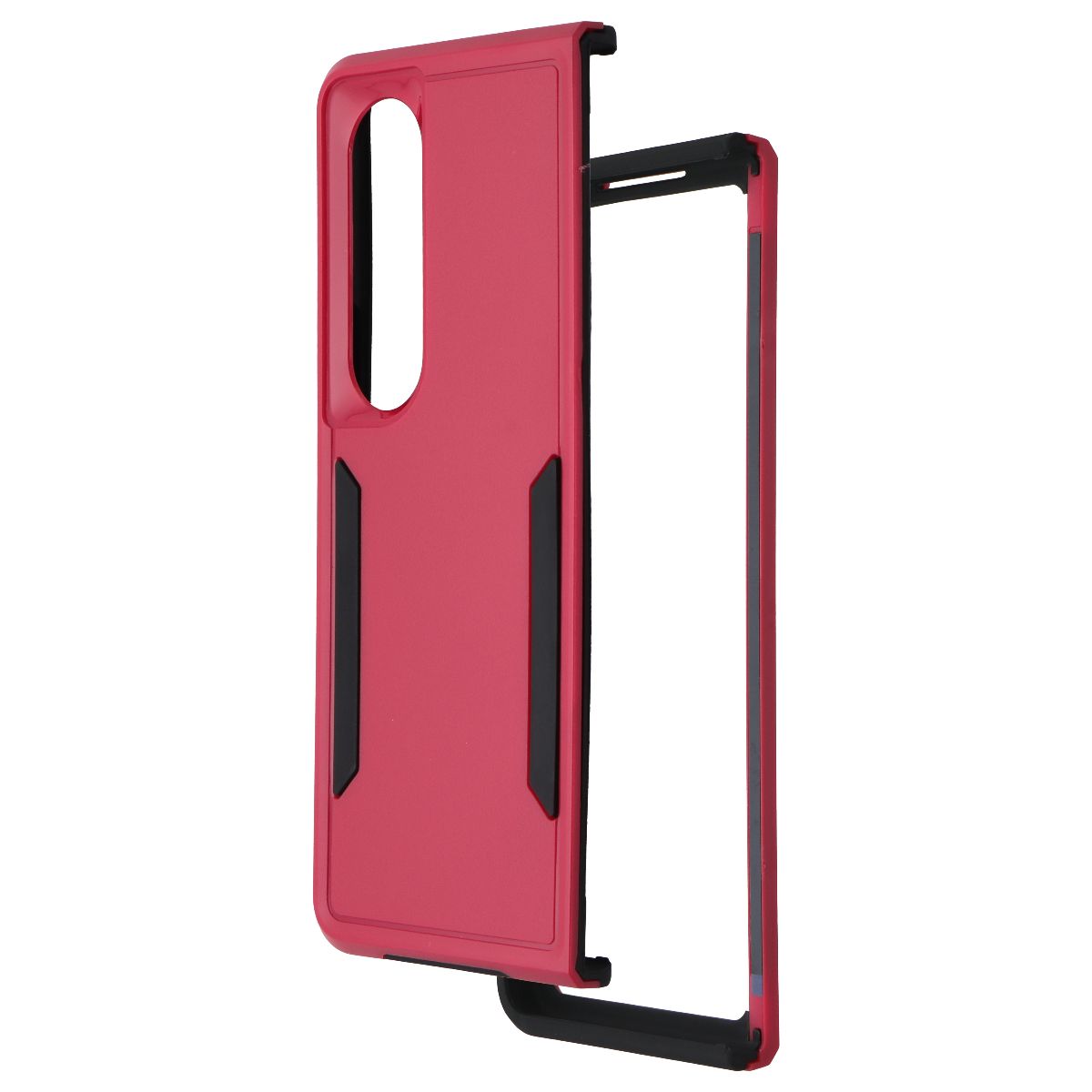 Case Brand Case for Samsung Galaxy Z Fold4 - Red / Black Cell Phone - Cases, Covers & Skins Case - Simple Cell Bulk Wholesale Pricing - USA Seller