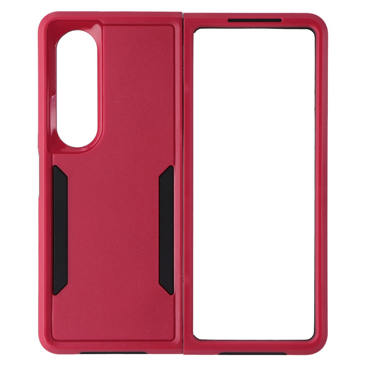 Case Brand Case for Samsung Galaxy Z Fold4 - Red / Black Cell Phone - Cases, Covers & Skins Case - Simple Cell Bulk Wholesale Pricing - USA Seller