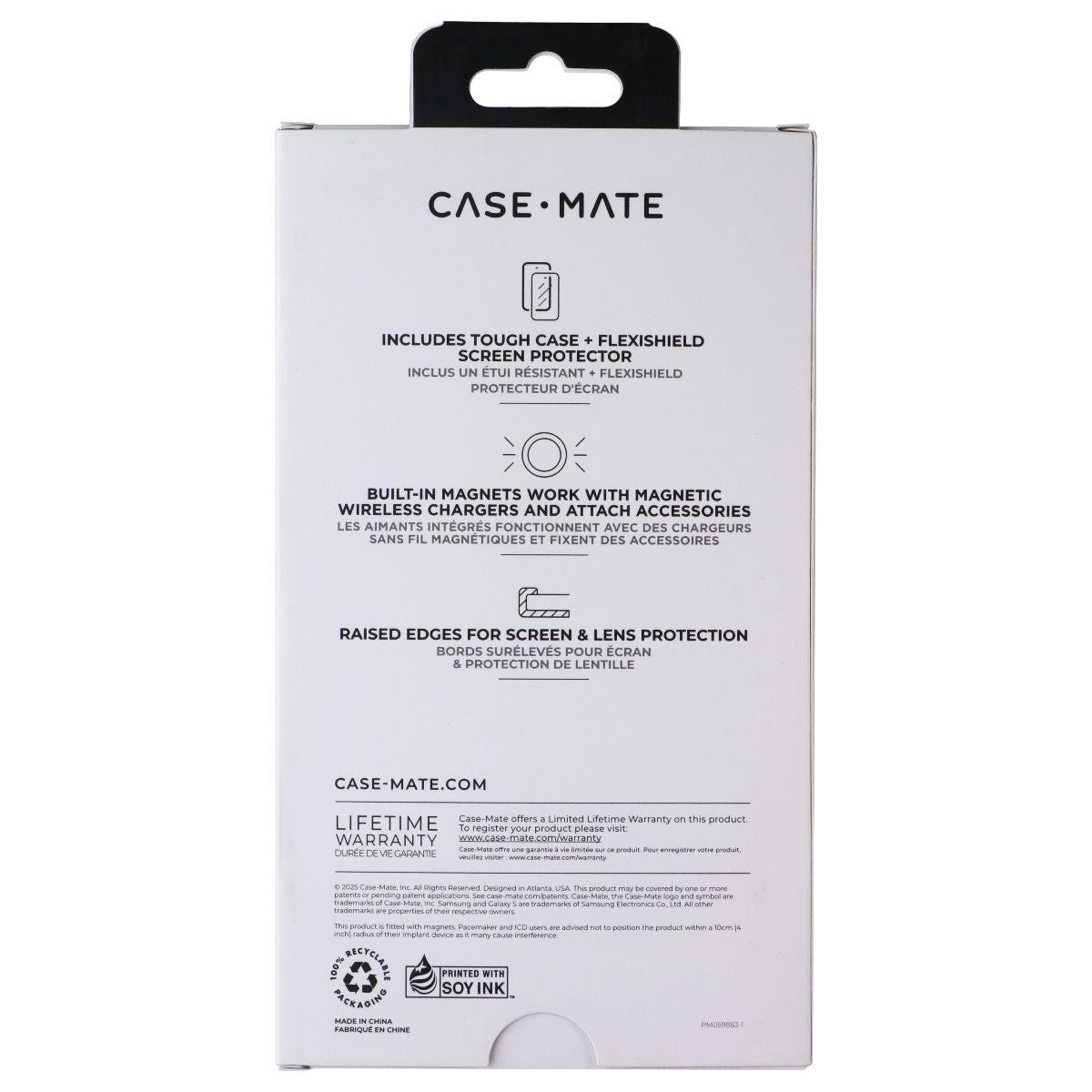 Case-Mate Tough Case/Screen Protector Bundle Pack for Samsung Galaxy S26 - Black