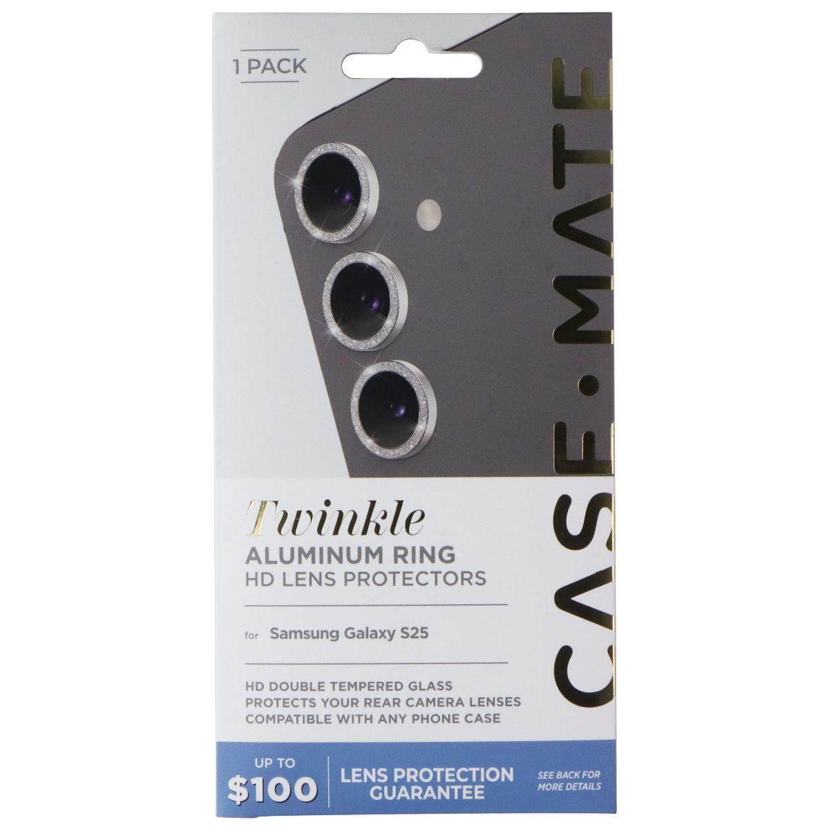 Case-Mate Twinkle Aluminum Ring Lens Protector for Samsung Galaxy S25 - Twinkle Cell Phone - Screen Protectors Case-Mate - Simple Cell Bulk Wholesale Pricing - USA Seller