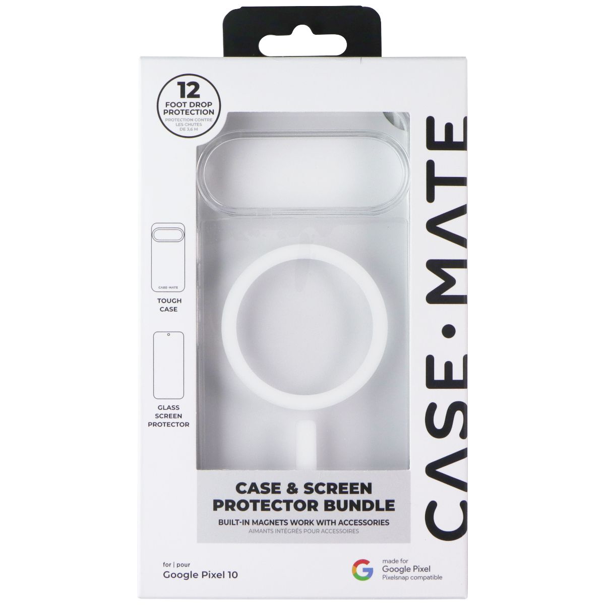 Case-Mate Bundle (Magnetic Tough Case/Screen) for Google Pixel 10 - Clear Cell Phone - Cases, Covers & Skins Case-Mate - Simple Cell Bulk Wholesale Pricing - USA Seller