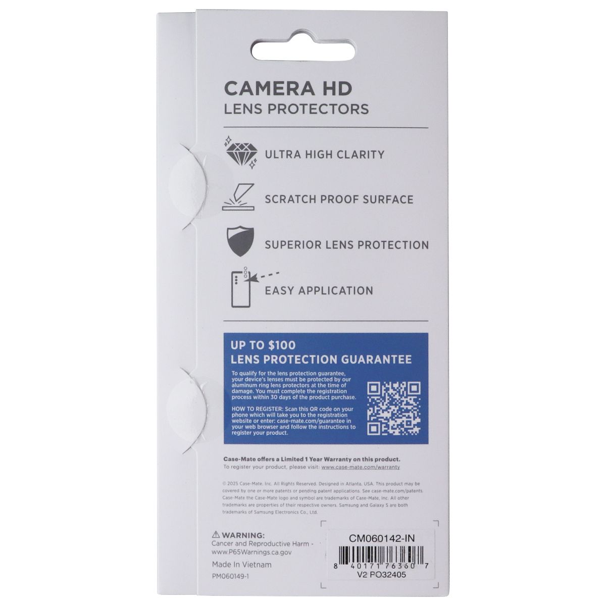 Case-Mate HD Double Tempered Lens Protectors for Samsung Galaxy S26 - Twinkle