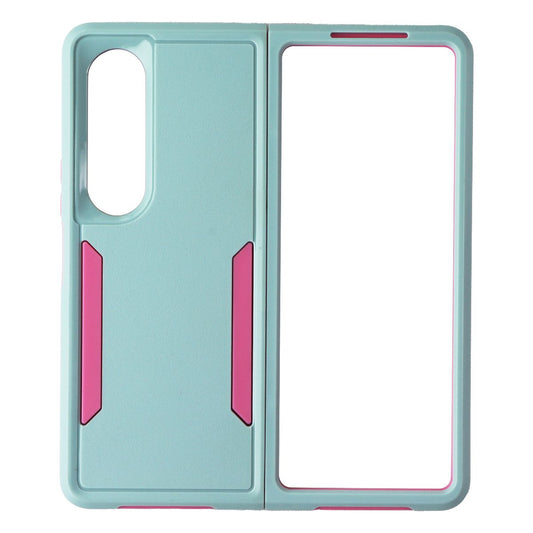 Case Brand Case for Samsung Galaxy Z Fold4 - Aqua / Pink Cell Phone - Cases, Covers & Skins Case - Simple Cell Bulk Wholesale Pricing - USA Seller