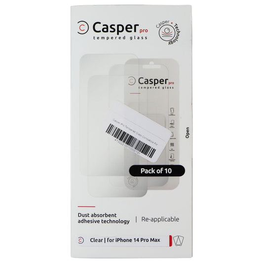 Casper Pro Tempered Glass for Apple iPhone 14 Pro Max (10 Pack) - Clear Cell Phone - Screen Protectors Casper    - Simple Cell Bulk Wholesale Pricing - USA Seller