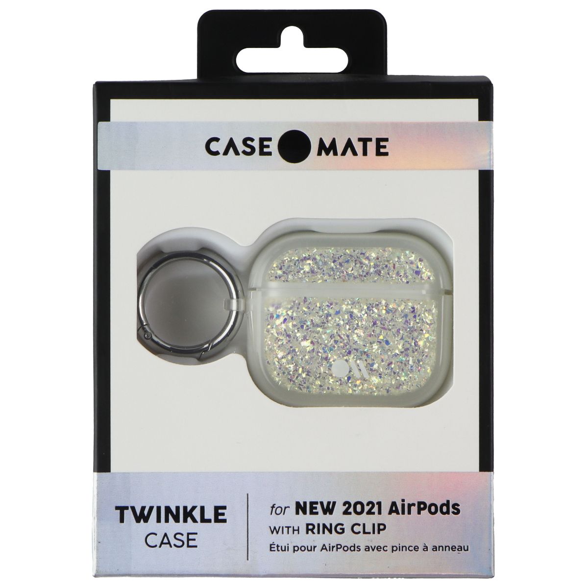 Case-Mate Case for Apple AirPods 3rd Gen with Ring Clip - Twinkle Stardust iPod, Audio Player Accessories - Other Portable Audio Accs Case-Mate - Simple Cell Bulk Wholesale Pricing - USA Seller
