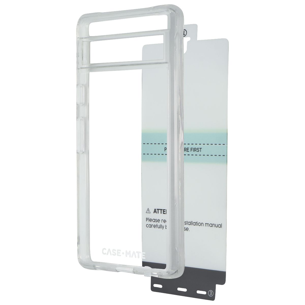 Case-Mate Protection Pack Case + Screen Protector for Google Pixel 7a - Clear Cell Phone - Cases, Covers & Skins Case-Mate - Simple Cell Bulk Wholesale Pricing - USA Seller