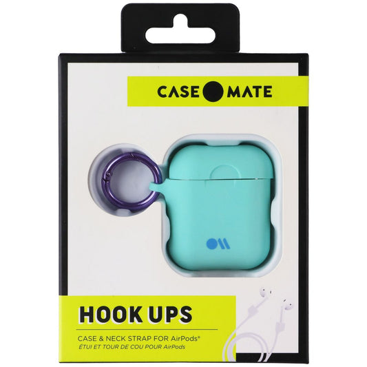 Case-Mate Hook Ups Case & Neck Strap for Apple AirPods - Aqua Blue iPod, Audio Player Accessories - Other Portable Audio Accs Case-Mate - Simple Cell Bulk Wholesale Pricing - USA Seller