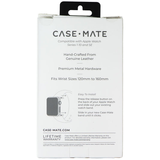Case-Mate 39-42mm Signature Leather Band for Apple Watch Series 1-10/SE - Brown Smart Watch Accessories - Watch Bands Case-Mate - Simple Cell Bulk Wholesale Pricing - USA Seller