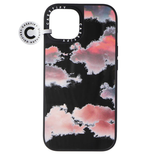 CASETiFY Mirror Case for MagSafe for iPhone 15 - Clouds Red (Clear Black)