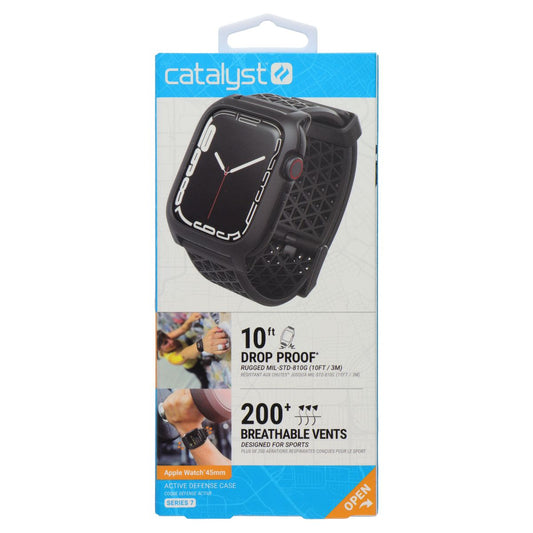 Catalyst Active Defense Case (45mm) for Apple Watch Series 9/8/7 - Black Smart Watch Accessories - Smart Watch Cases Catalyst - Simple Cell Bulk Wholesale Pricing - USA Seller