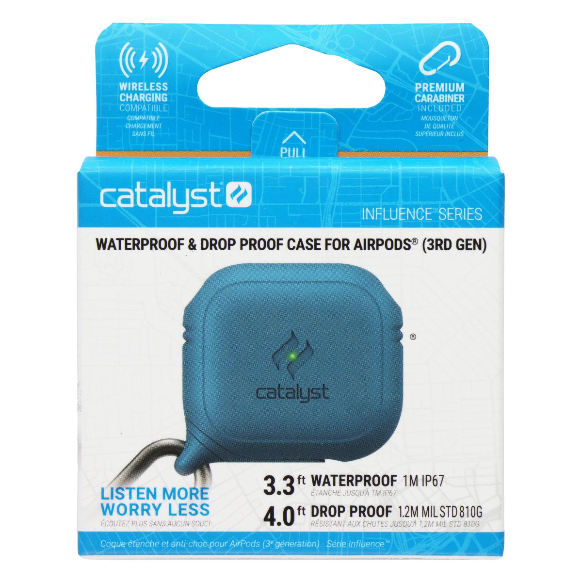 Catalyst Waterproof & Drop Proof Case for AirPods 3rd Gen - Marine Blue iPod, Audio Player Accessories - Cases, Covers & Skins Catalyst - Simple Cell Bulk Wholesale Pricing - USA Seller