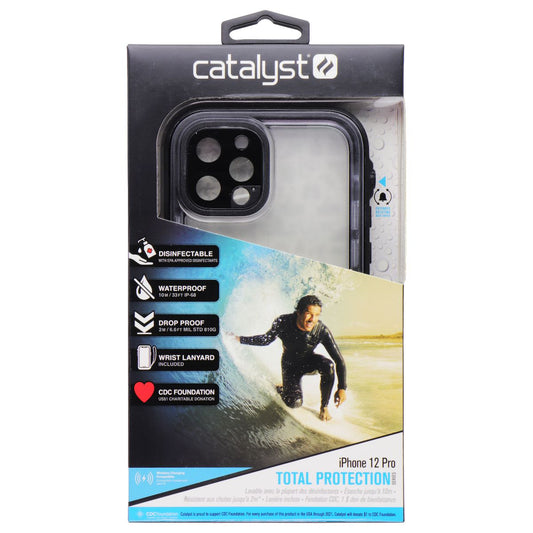 Catalyst Total Protection Series Waterproof Case for iPhone 12 Pro - Clear/Black Cell Phone - Cases, Covers & Skins Catalyst - Simple Cell Bulk Wholesale Pricing - USA Seller