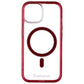 CellHelmet Magnitude MagSafe Case for Apple iPhone 15 - Clear/Red Cell Phone - Cases, Covers & Skins CellHelmet - Simple Cell Bulk Wholesale Pricing - USA Seller