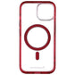 CellHelmet Magnitude MagSafe Case for Apple iPhone 15 - Clear/Red