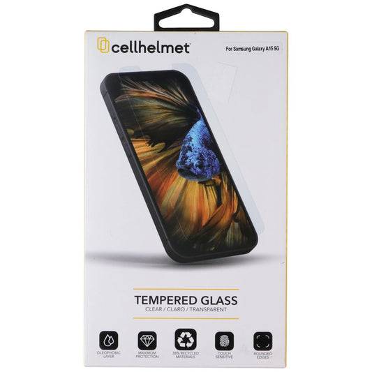 CellHelmet Tempered Glass Screen Protector for Samsung Galaxy A15 (5G) Cell Phone - Screen Protectors CellHelmet - Simple Cell Bulk Wholesale Pricing - USA Seller