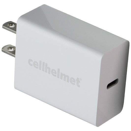 CellHelmet 20W PD Wall Charger and (3-Ft) 8-Pin Lightning to USB-C Cable - White Cell Phone - Chargers & Cradles CellHelmet - Simple Cell Bulk Wholesale Pricing - USA Seller