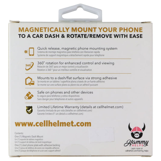 CellHelmet 360 Degree Magnetic Dash Mount - Black Cell Phone - Mounts & Holders CellHelmet - Simple Cell Bulk Wholesale Pricing - USA Seller