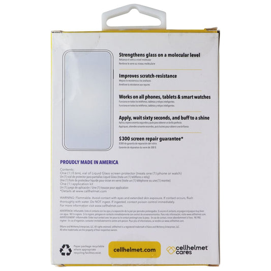 CellHelmet Liquid Glass 300 Screen Protector - Clear .6mL Cell Phone - Screen Protectors CellHelmet - Simple Cell Bulk Wholesale Pricing - USA Seller